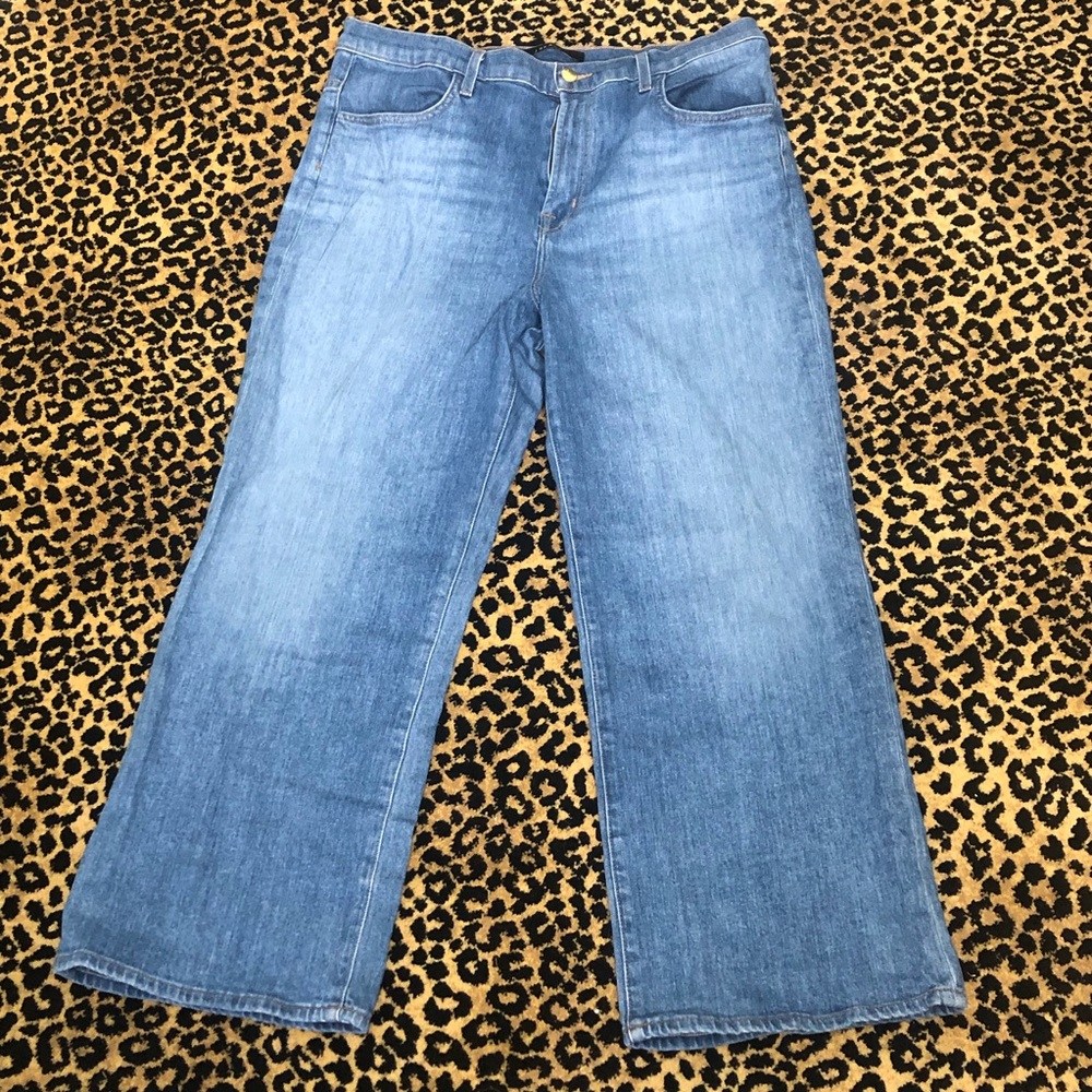J Brand high rise wide leg crop Joan jeans, Large